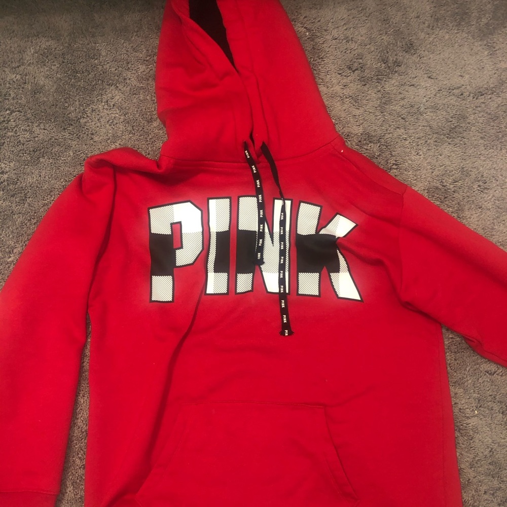 pink vs fuzzy sweatshirt